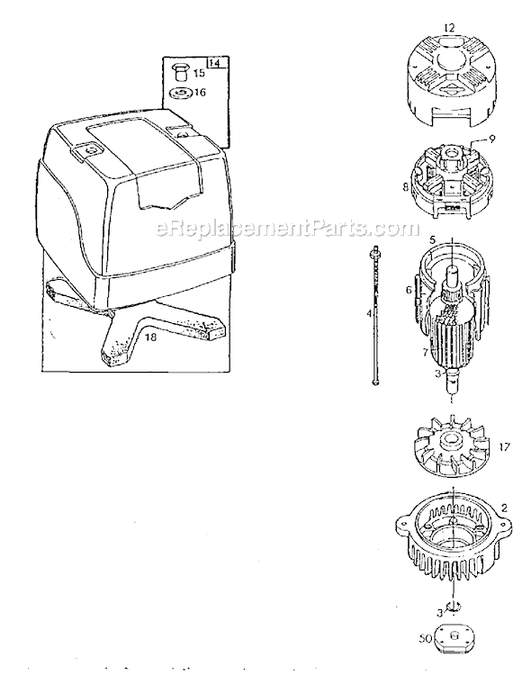 Page A Diagram and Parts List for 748203  Briggs and Stratton Engine